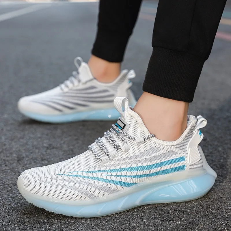 

Men's Casual Shoes Popcorn Shock Absorbing Sneakers Large Size 46 Comfortable Breathable Mesh Sneakers Running Shoes for Men