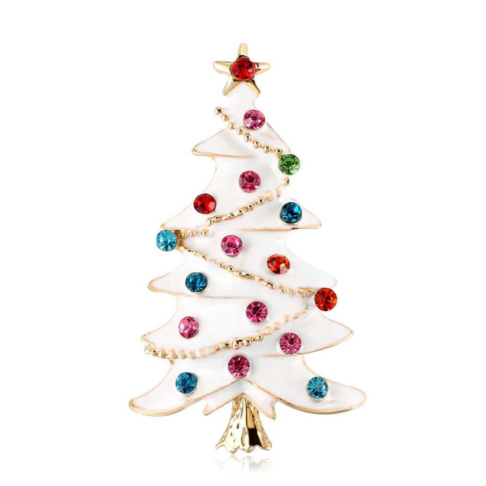 Рождественская Новинка белая брошь в форме капли воды яркая подарок осенне