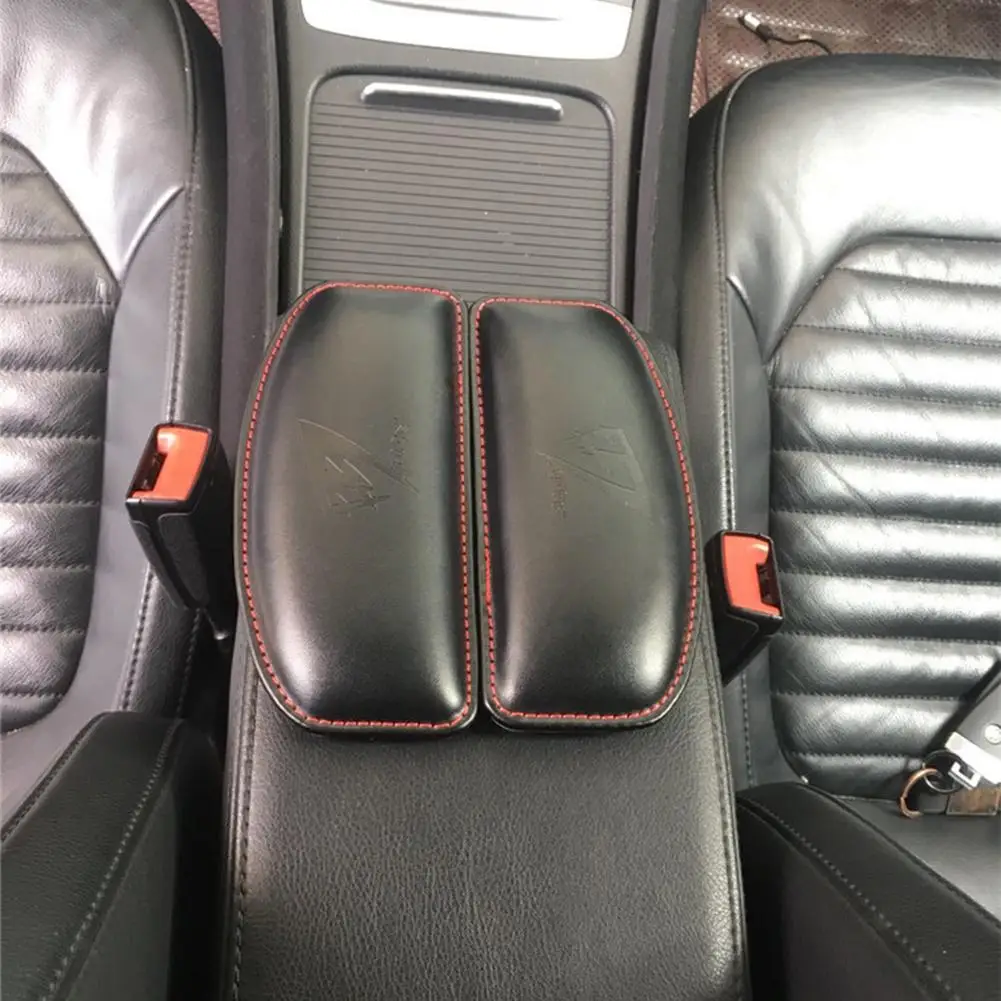 Universal Car Door Armrest Soft Leather Driver Arm Protective Pad Mat Passenger Rest Support Pillow Car Arm Rest Arm Support Pil