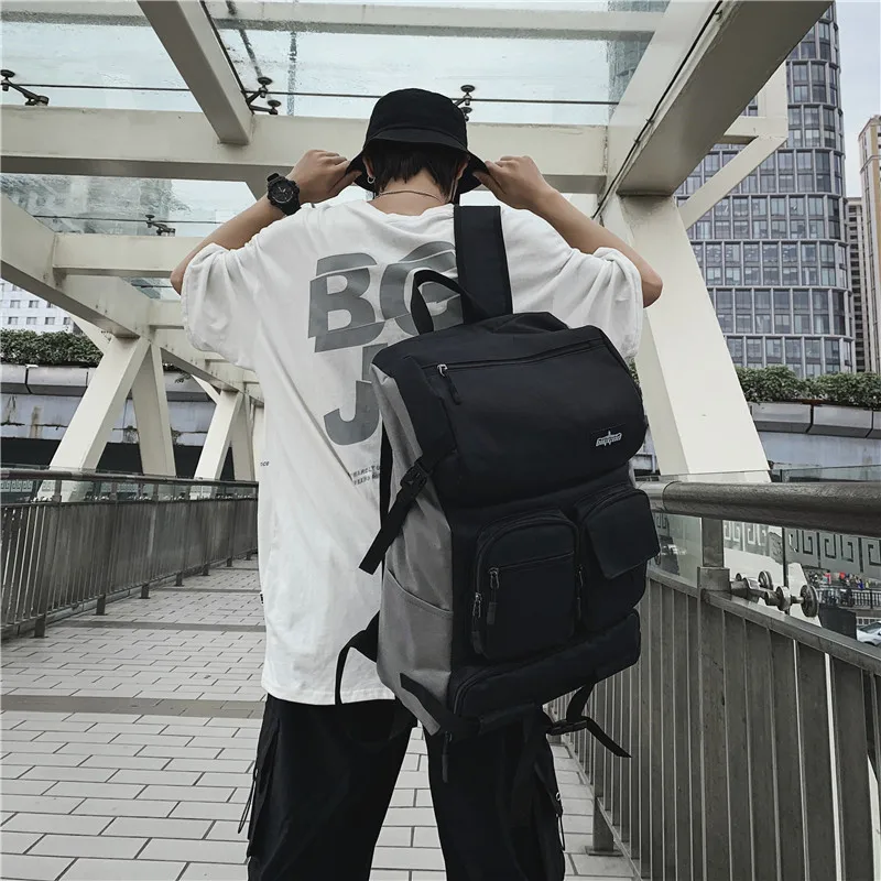 

New Anti Theft Men Women Travel Canvas Backpack College Students' Schoolbag With Large Capacity And Multi-function Rucksack