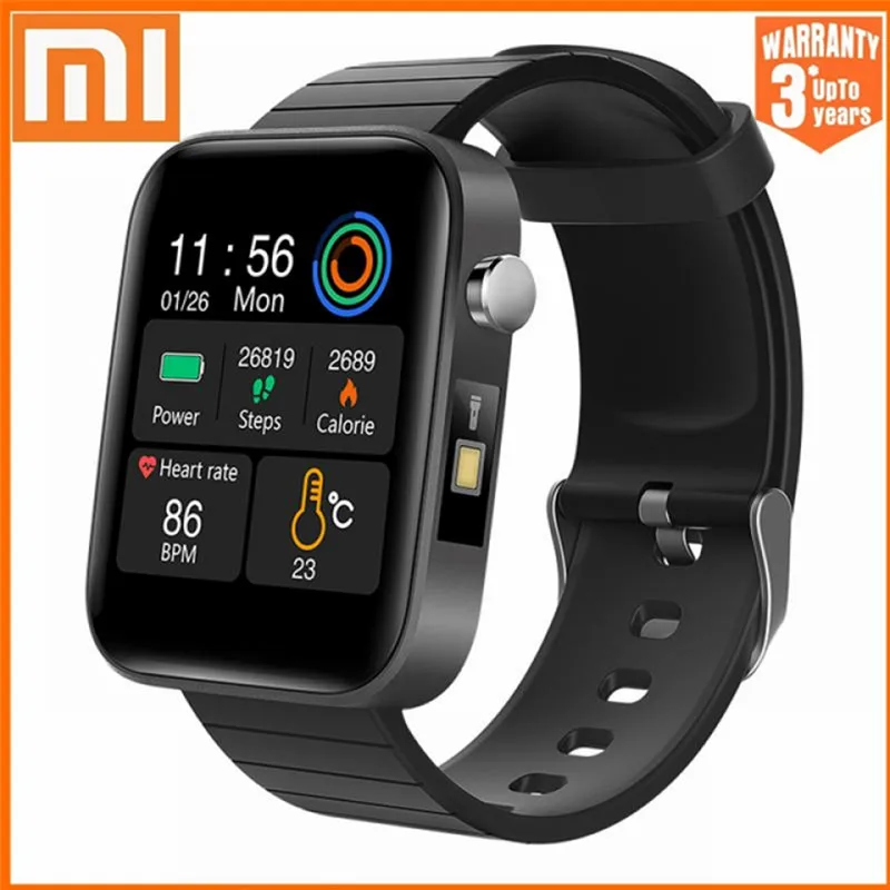 

Xiaomi Men Smart Watch Body Temperature Measure Heart Rate Blood Pressure Oxygen Bracelet Call Reminder Women Smart Watch
