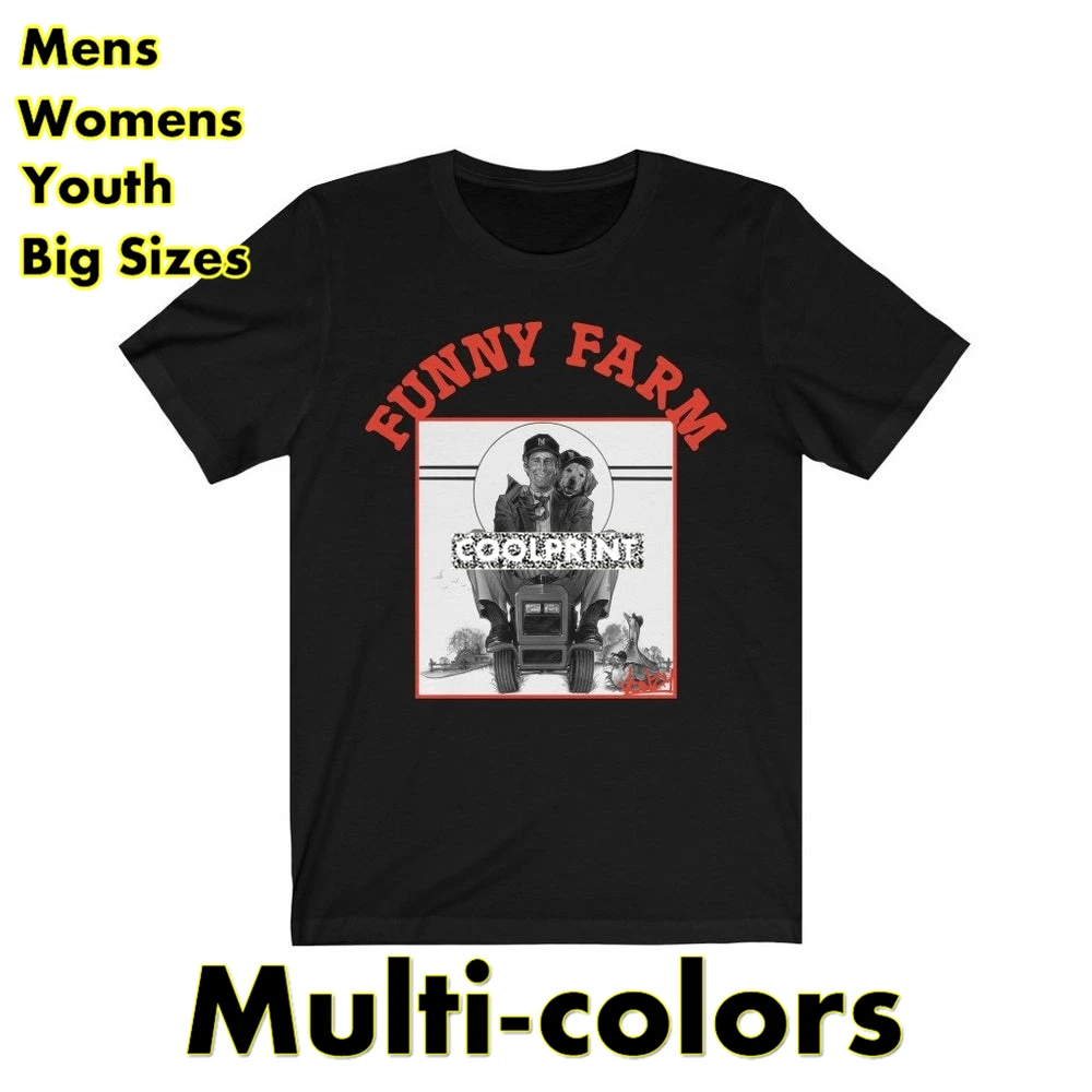 

Футболка мужская оверсайз с забавной фермой, модная рубашка с рисунком в стиле ретро и фильма, доступно во многих цветах