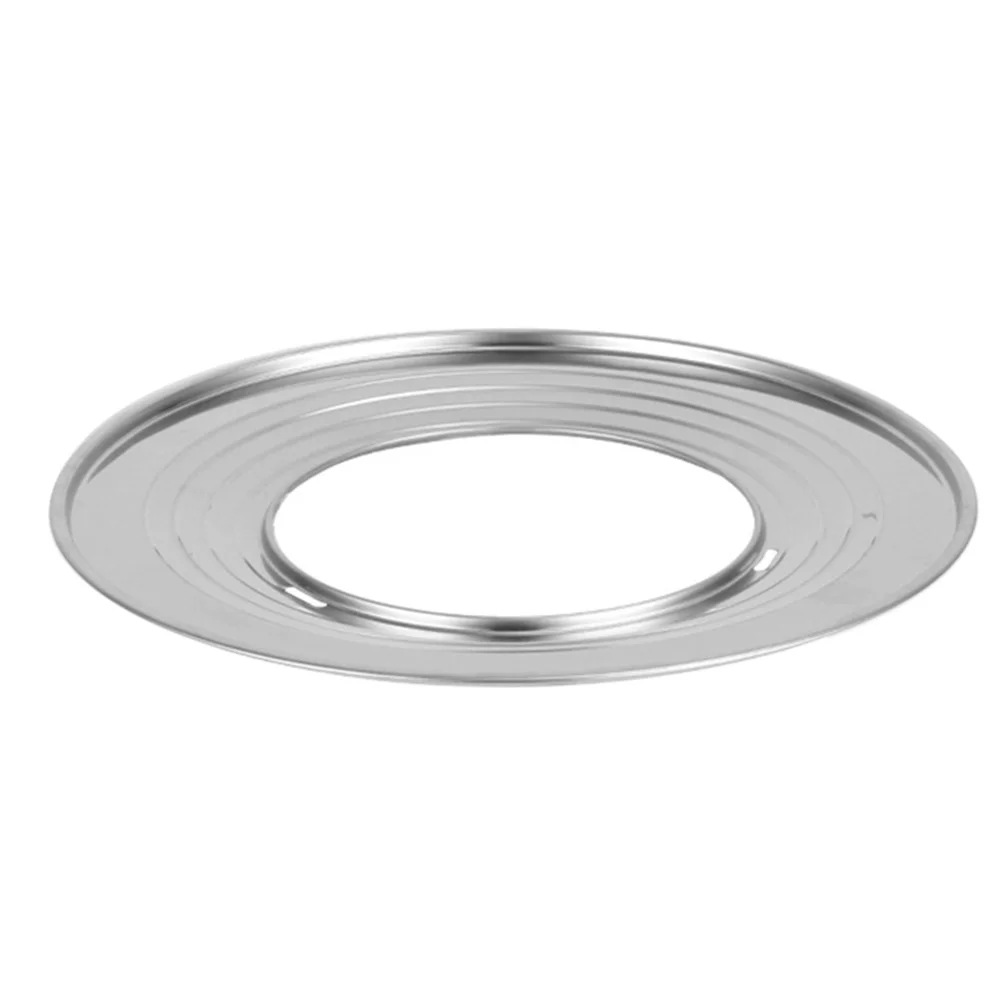 

1pc Stainless Steel Steaming Rack Food Steaming Plate Kitchen Supply (Silver)