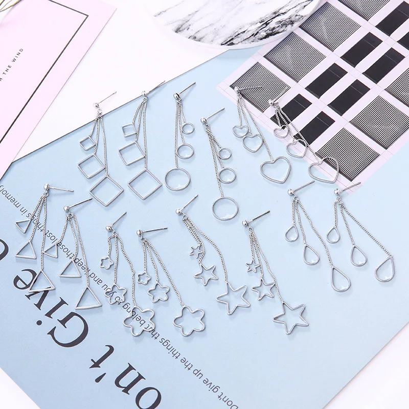 2019 Pendientes Brincos серьги с кисточками длинной окантовкой Джокер Цветы Круглые