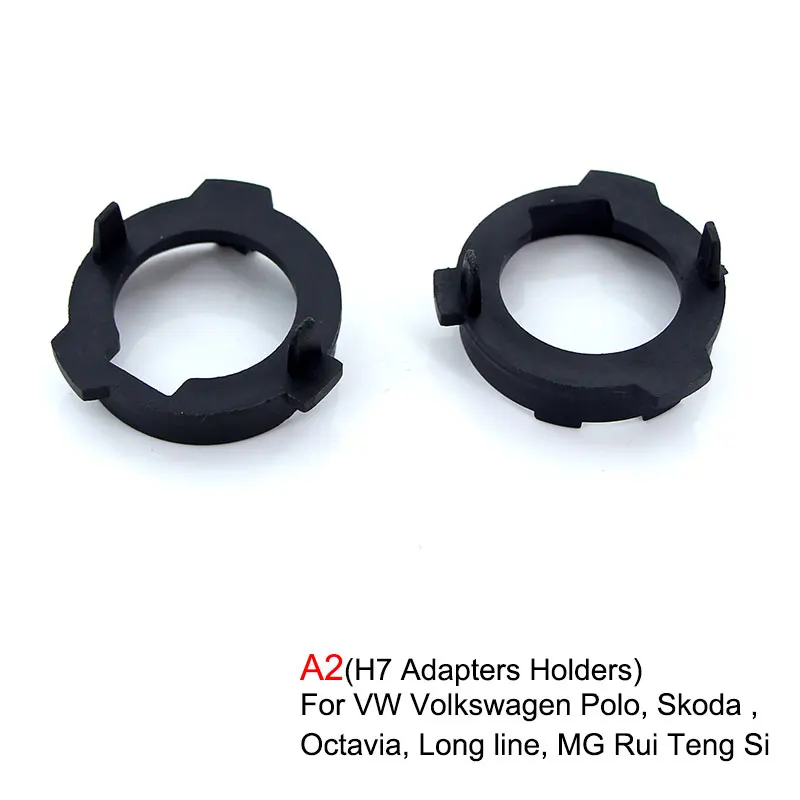 

2 шт. H7 светодиодный держатель лампы для фар, адаптер, цоколь лампы для VW polo Lavida Lamando Touran Tiguan для Skoda Octavia