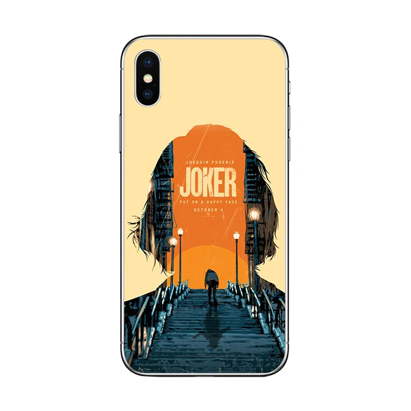 ciciber 2019 film Joker Joaquin Phoenix for iPhone 11 Pro Max 7 8 6 6S Plus 5 Phone Cases XR X XS Soft TPU Cover |