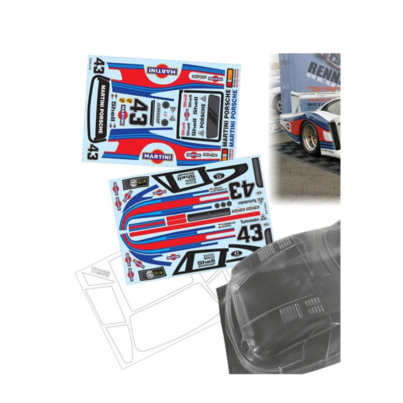 

Car Shell Decals Set For 1:10 On Road Racing Car Model Porsche935 Remote Control Car Body Diy Modification Accessories