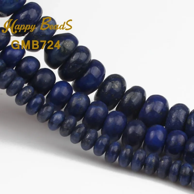 Бусины Из Натурального лазурита круглые бусины россыпью для изготовления