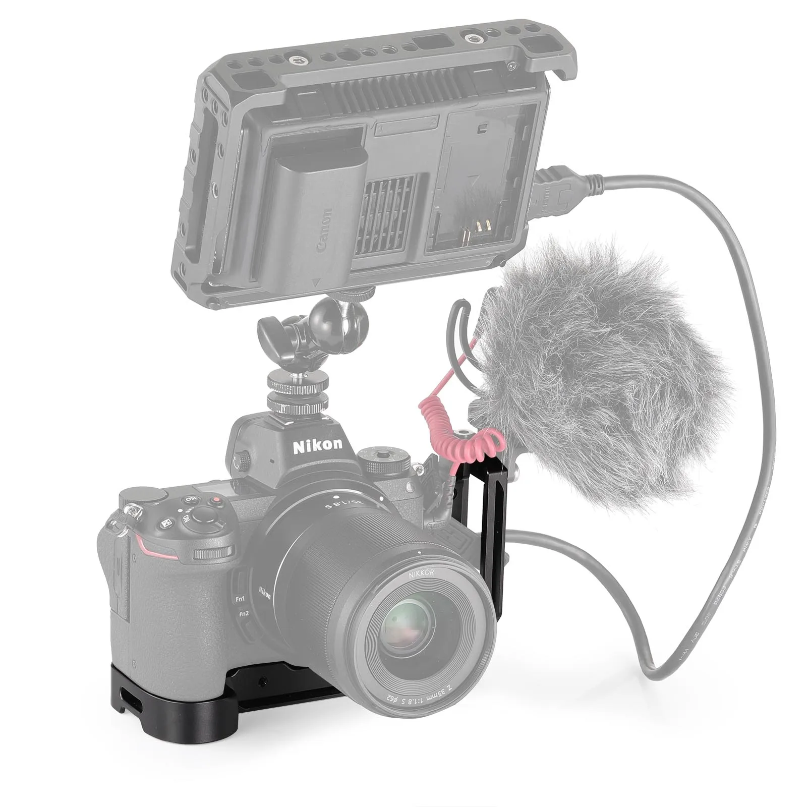 L образный кронштейн SmallRig Z6 для камеры Nikon и Z7 с пластиной быстрого крепления типа