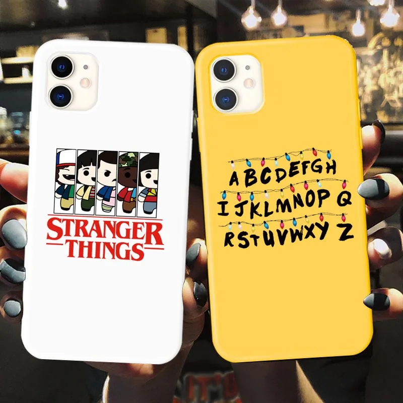 

Christmas Lights Stranger Things Case For iphone 13 12 11 Pro MAX 7 6S 8 Plus SE 2020 X XS MAX XR Soft Matte Phone Cases Cover