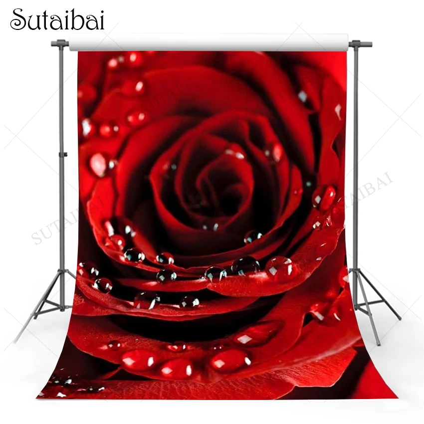 

Valentines Day Backdrop Floral Flower Rose Lover Wallpaper Photography Background Photo Studio Photozone Photocall Decor