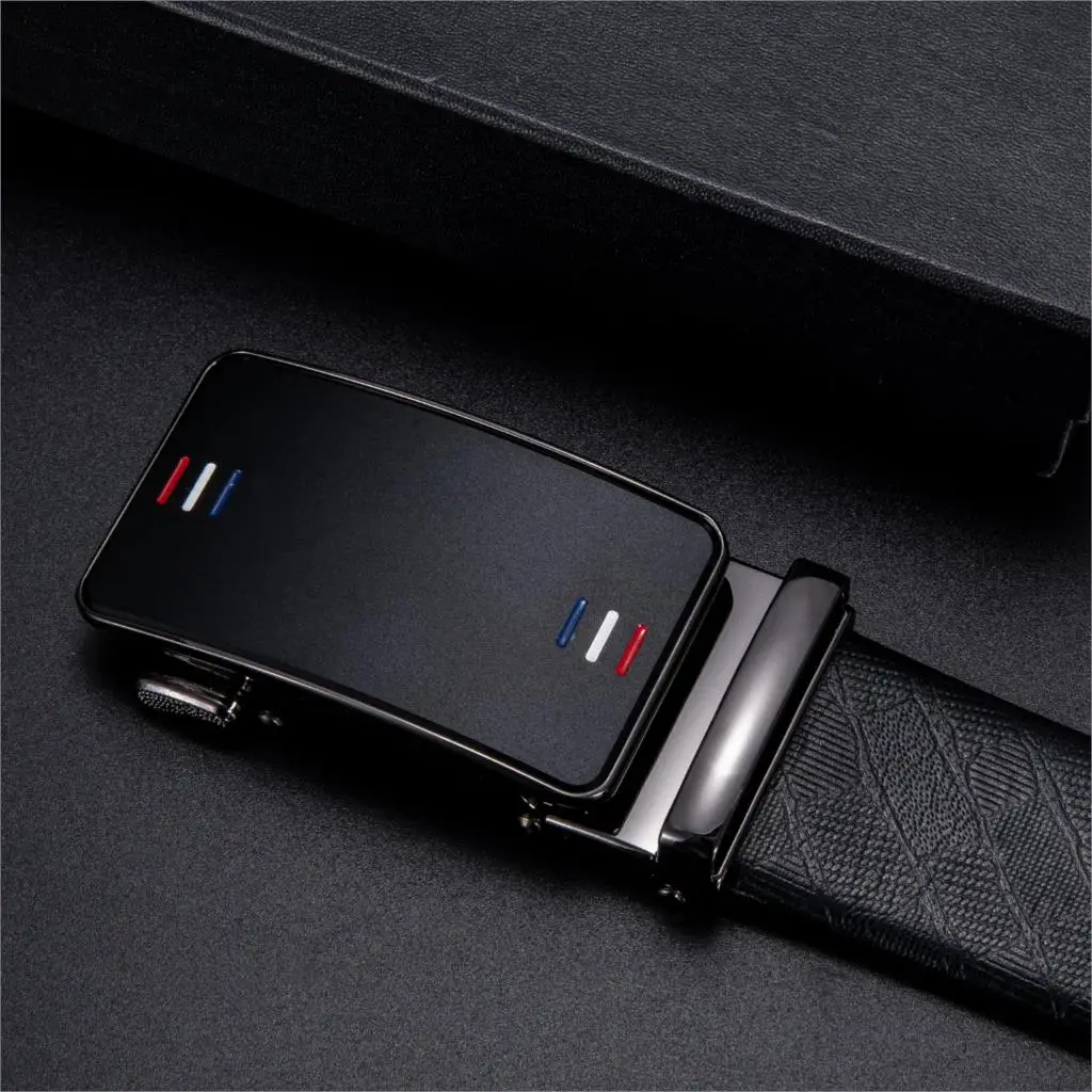 

Hi-Tie Replacement Belt Buckles for Men Fashion Blue Gold Business Belt Buckle 3.5cm Cowboy Automatic Buckles with Designer