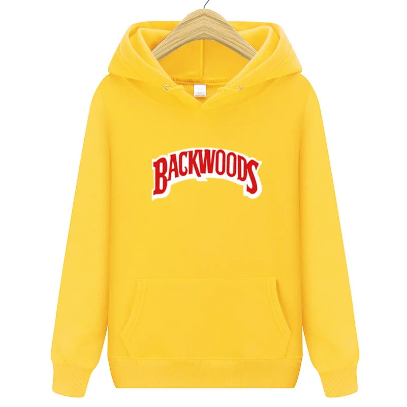 HW0068yellow Бренд мужской спортивной одежды модный бренд Backwoods принт мужские толстовки с капюшоном, пуловер хип-хоп мужской спортивный костюм свитшоты толстовки - Цвет: HW0068yellow