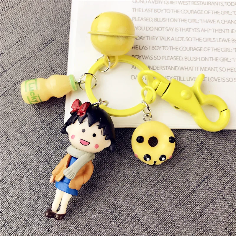 

Lovely Lollipop Keyrings Cartoon Popcorn Girl Keychains Small And Exquisite Children And Girls Gift Key Chain Wholesale