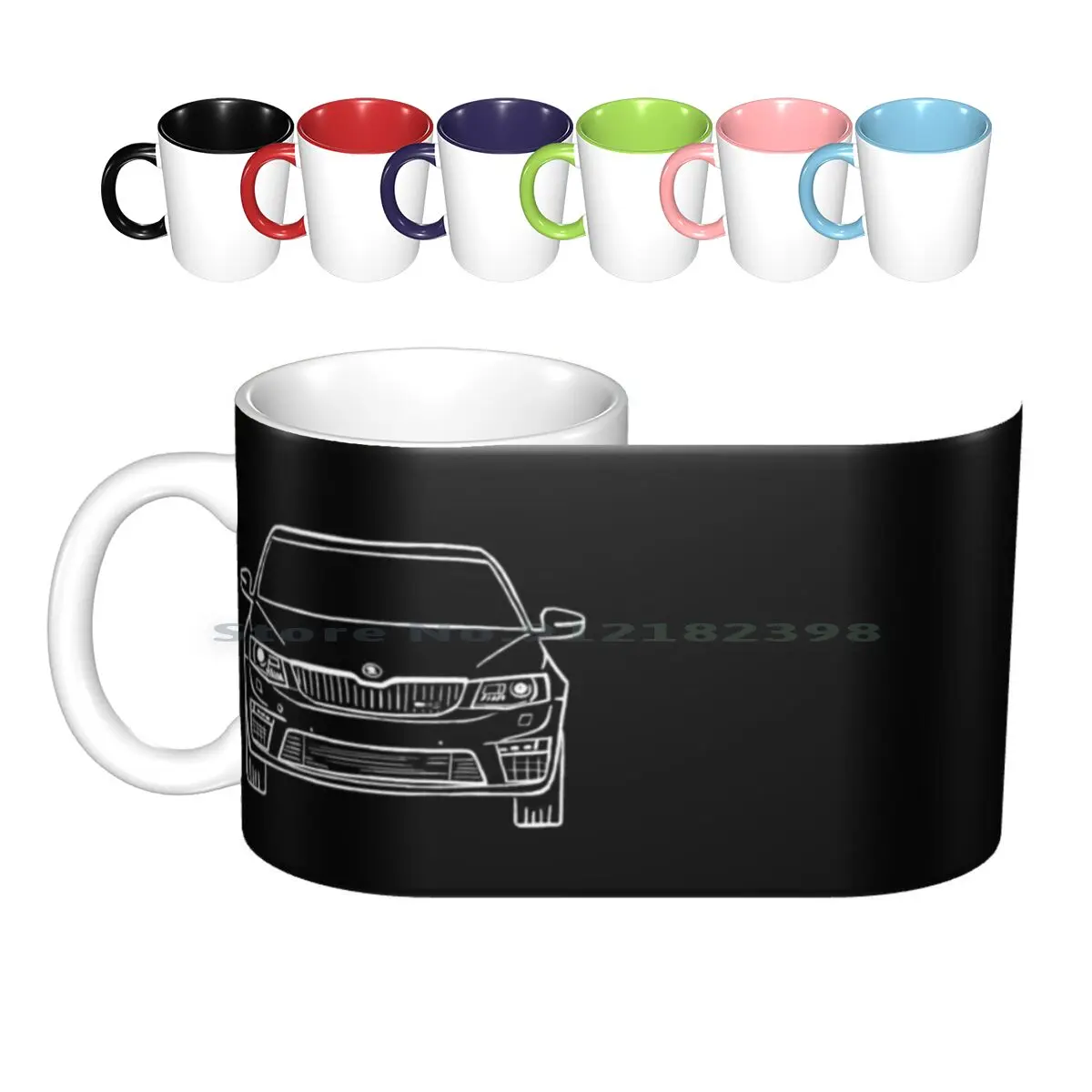 Skoda Octavia Rs Ceramic Mugs Coffee Cups Milk Tea Mug Cars Car Dreamcar Automotive Design | Дом и сад