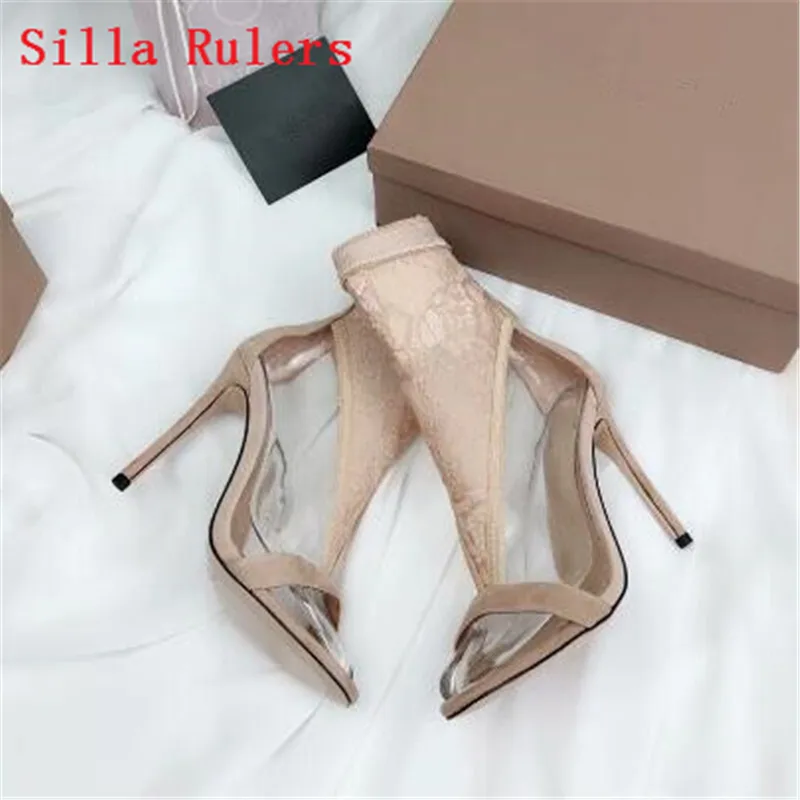 Босоножки женские на высоком каблуке босоножки с вырезами и кружевом гладиаторы