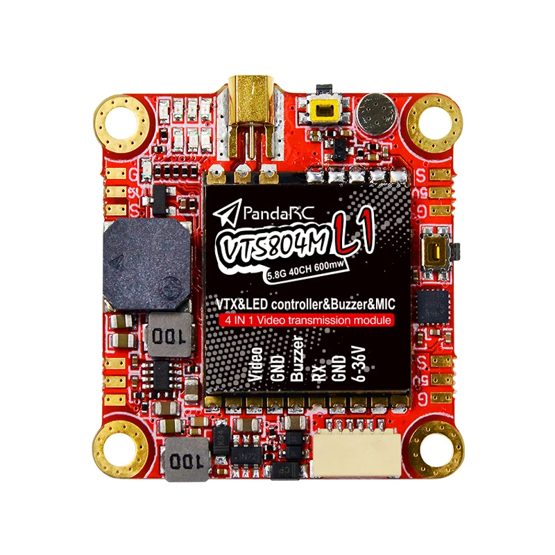 30 5 мм PandaRC VT5804M L1 8G 25/100/200/400 МВт VTX зуммер светодиодный контроллер AIO 6 36 в HV для