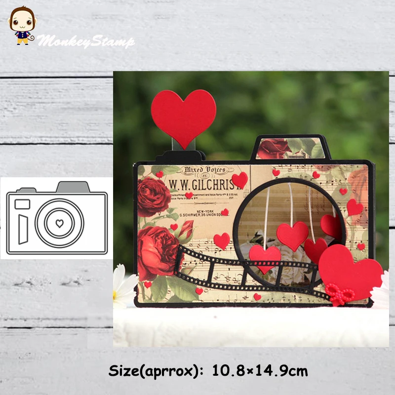 Металлические трафареты для камеры обезьяны поделок скрапбукинга фотоальбома