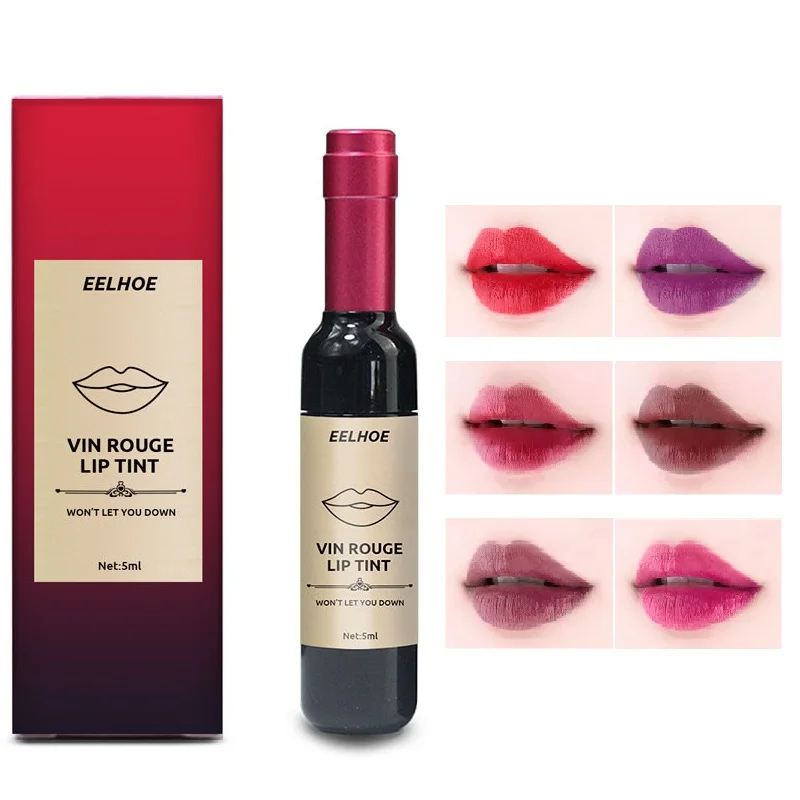 

6 цветов, красное вино, зернистость, жидкая глазурь для губ, увлажняющая, легкая в окрашивании, антипригарная чашка, тинт для губ, макияж TSLM1