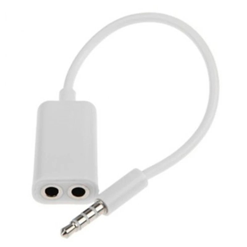 

1pc Headphone Splitter Audio Cable 3.5mm Male To 2 Female Jack 3.5mm Splitter Adapter Aux Cable For IPhone For Samsung Player