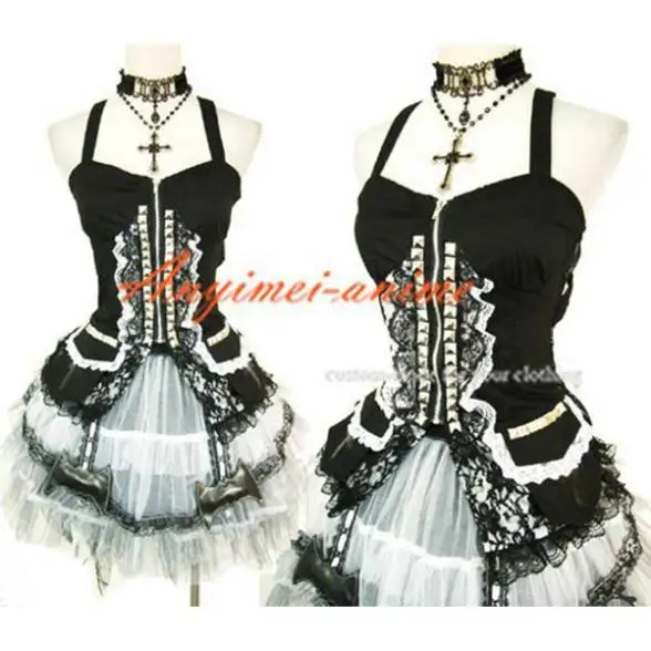 

Gothic Lolita Punk Fashion Dress Outfit Cosplay Costume Tailor-made[CK611]