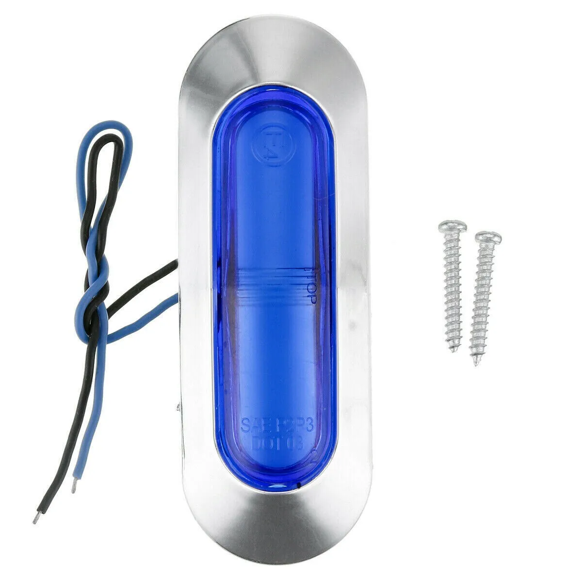

10x Blue 4 LED Clearance Side Marker Lights For Car RV Truck Trailer Pickup Side Marker Lights