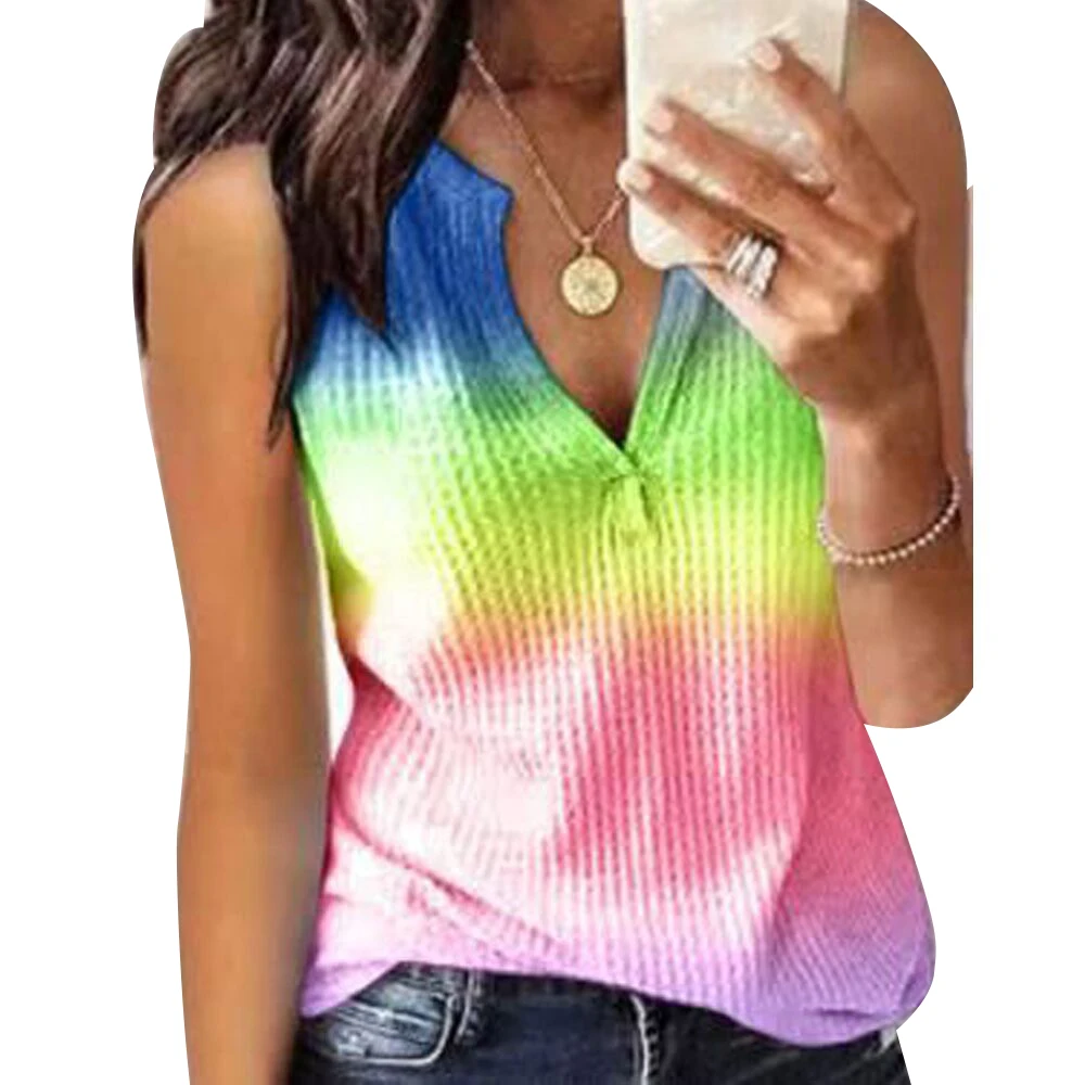 Милые топы с галстуком-краской летние модные обтягивающие цветные вечерние в