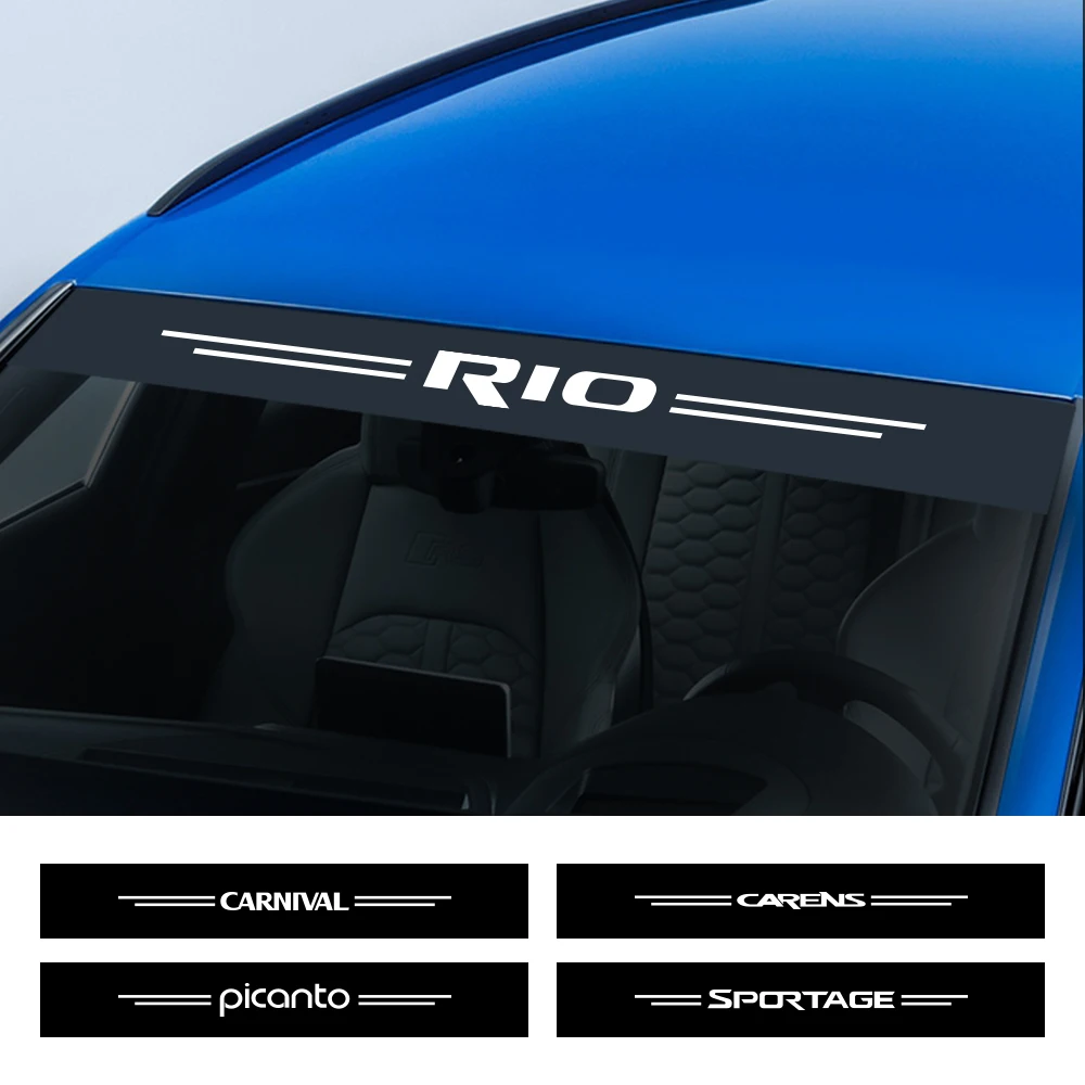 Автомобильная наклейка на лобовое стекло для Kia CARENS CARNIVAL CERATO K5 mohas NIRO PICANTO RIO SEDONA