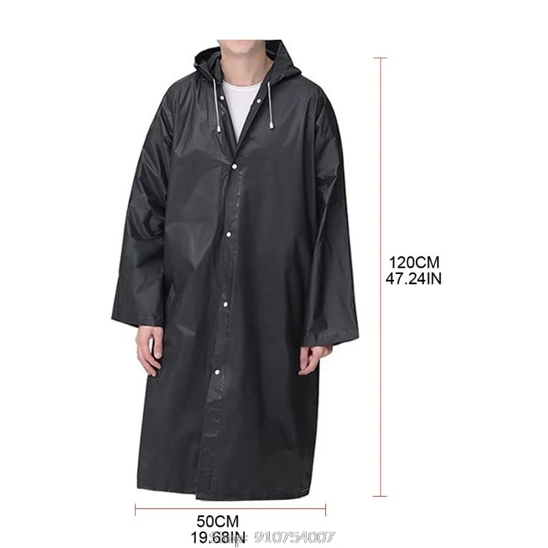 

Sport Portable Rain Coat with Drawstring For Protection Reusable Rain Ponchos for Adults with Hoods and Sleeves N09 20 Dropship