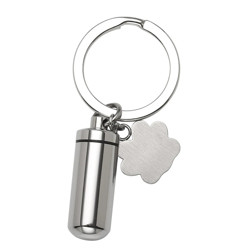 Брелок-цилиндр с принтом в виде собачьей лапы ожерелье урной на память для пепла