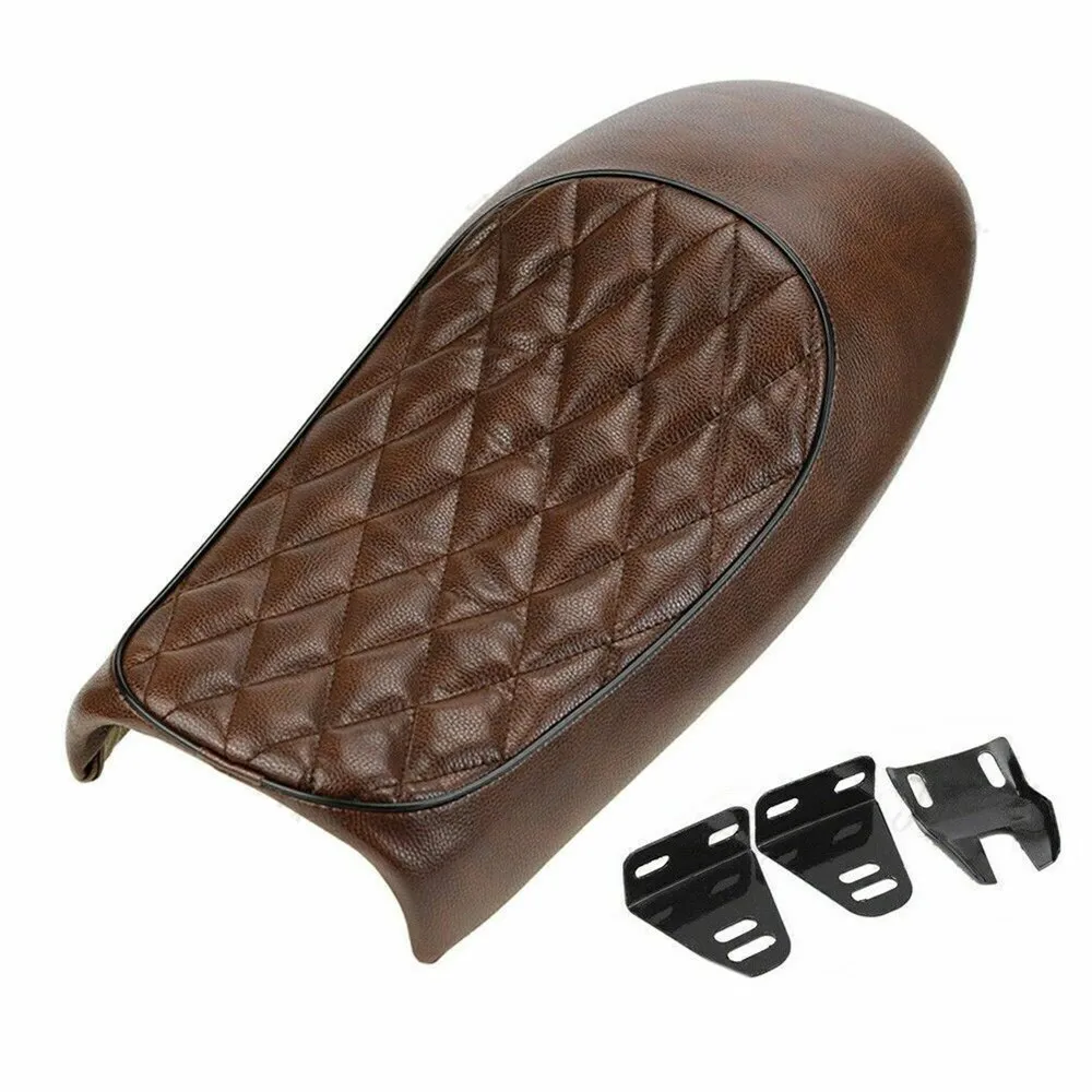 Новое коричневое седло для Кафе Racer винтажное сиденье с трекером Yamaha| |