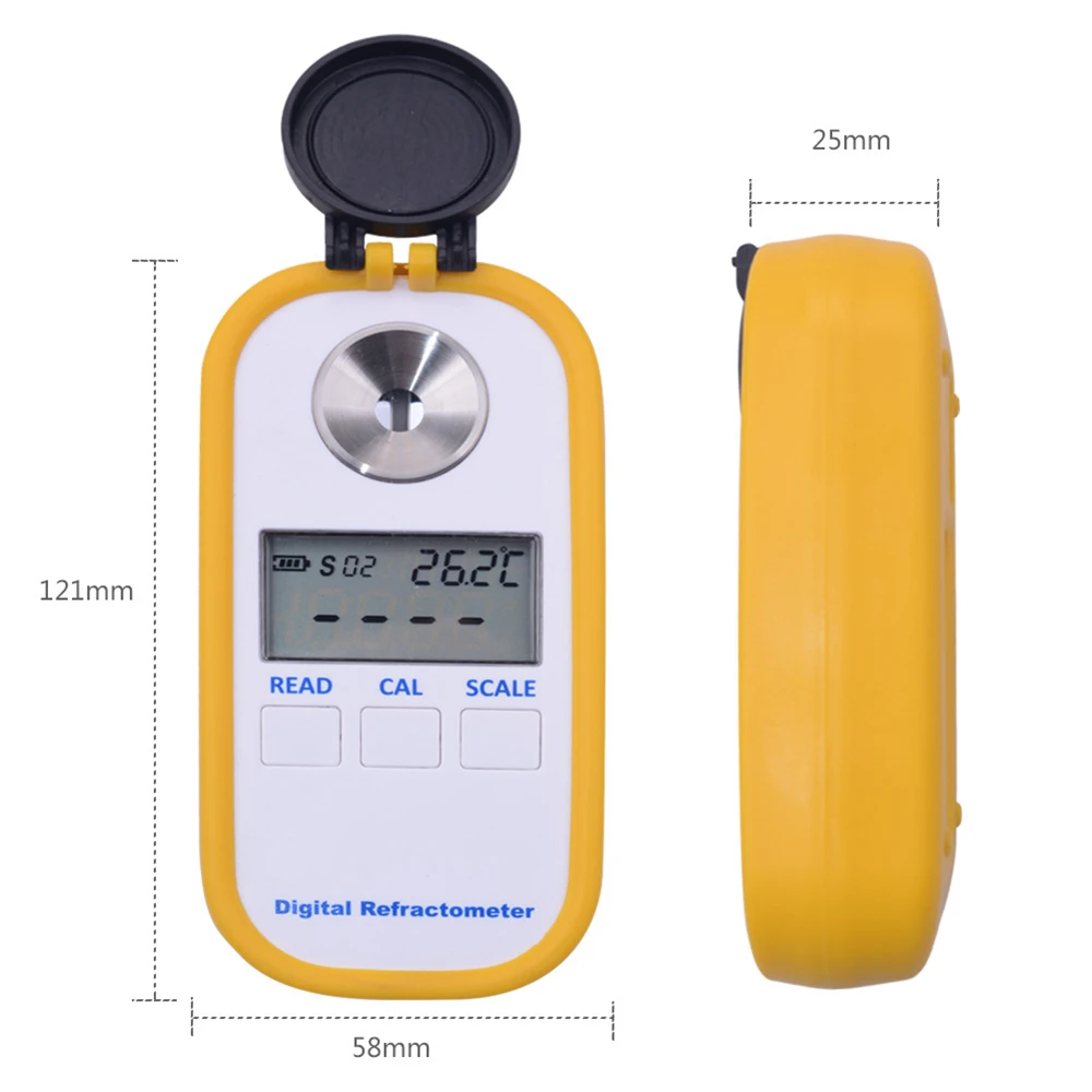 Refract&oacute;metro de miel con pantalla Digital de alta precisi&oacute;n, instrumento de medici&oacute;n del contenido de az&uacute;car, medidor de concentraci&oacute;n de miel, refract&oacute;metro-4