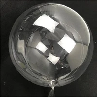 1050pcs 10182436 inch no wrinkle bobo transparent bubble clear balloons marriage wedding party decor helium inflatable globo