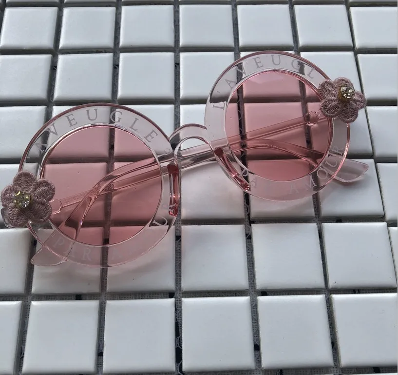 Женские солнцезащитные очки с цветами маленькие круглые ручной работы большие