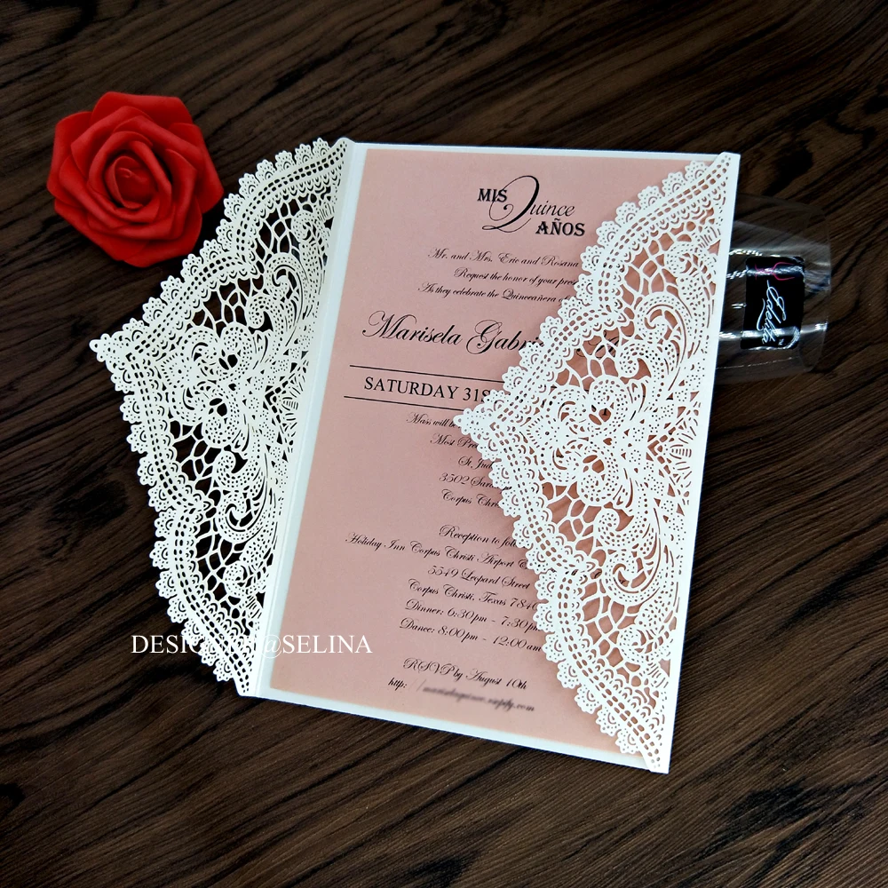 Индивидуальная печать искусственное Свадебное приглашение разноцветные