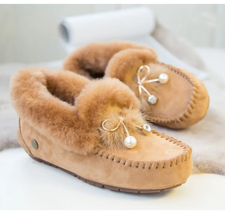 В 2019 г. Новейшие модные зимние ботинки в европейском стиле из натуральной овчины