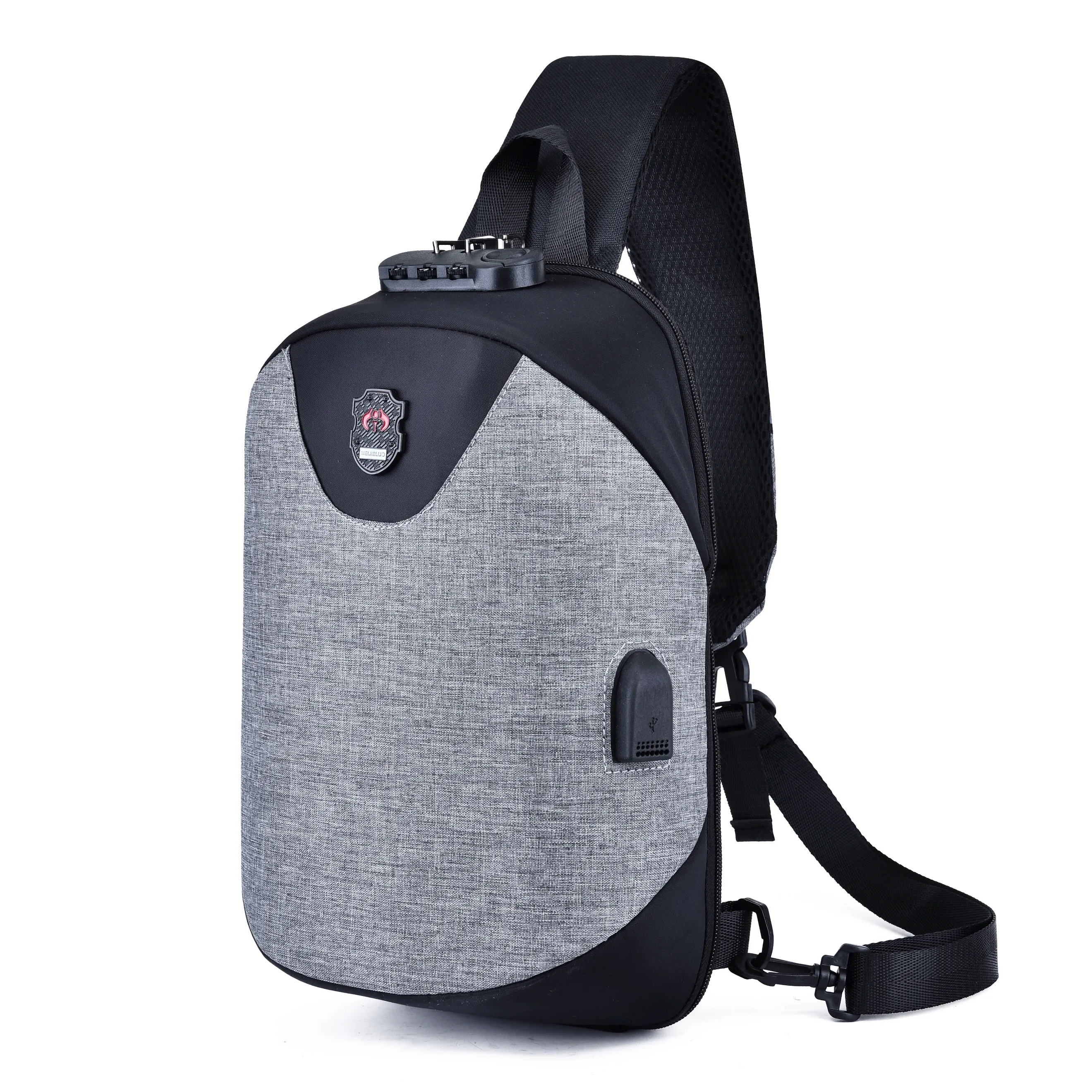 Jenyd Противоугонная сумка через плечо с usb портом для зарядки деловая компьютера