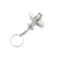 aircraft keychain airplane small plane model key chain for men women party present car keyring chain jewelry key chain
