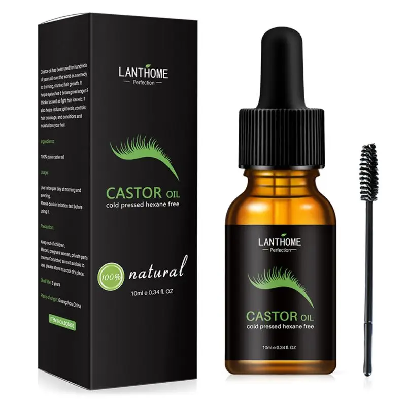 Масло Кастора сыворотка для роста ресниц усилитель волос уменьшает потерю крем
