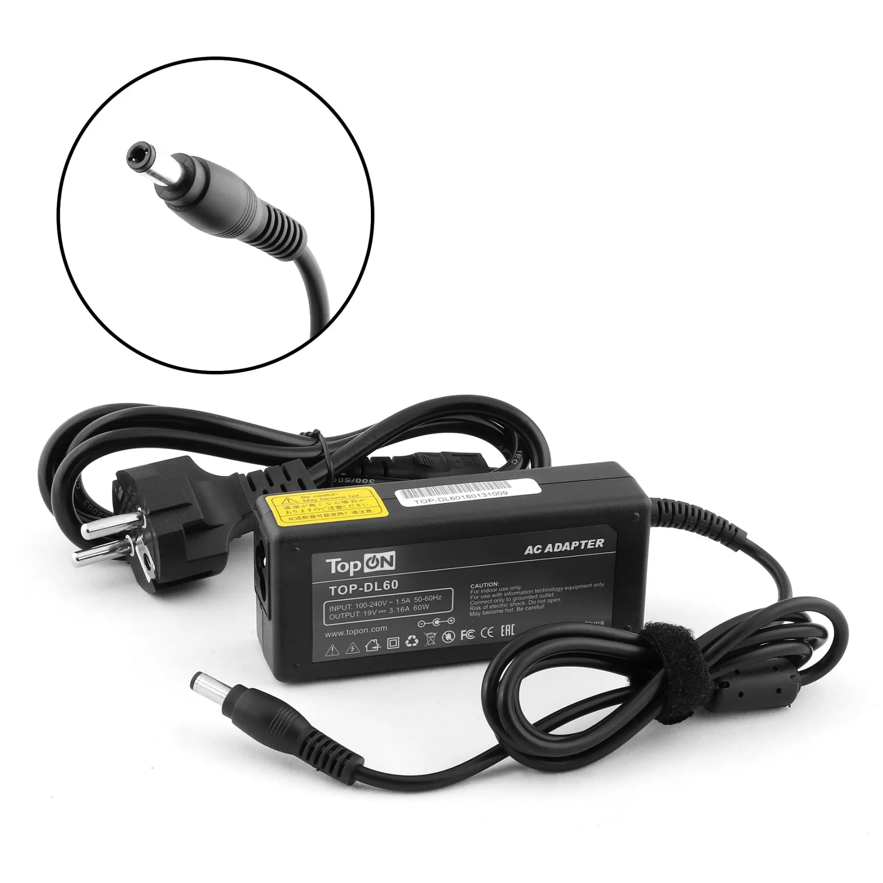 Блок питания для Dell Inspiron 1000 1300 2200 3500 7000 Series. 19V 3.16A (5.5x2.5mm) 60W. p/n: PA-16 310-5422 WD971 312 |
