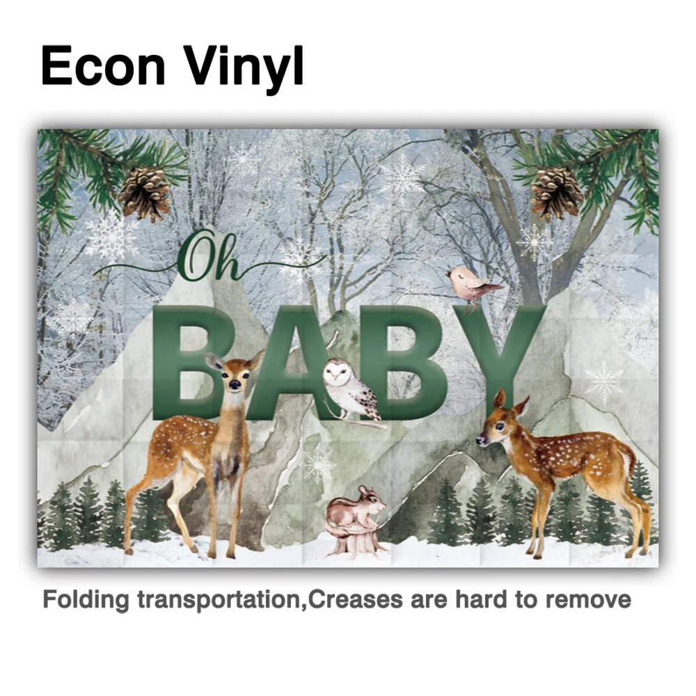 Фон для фотосъемки с изображением оленя и леса