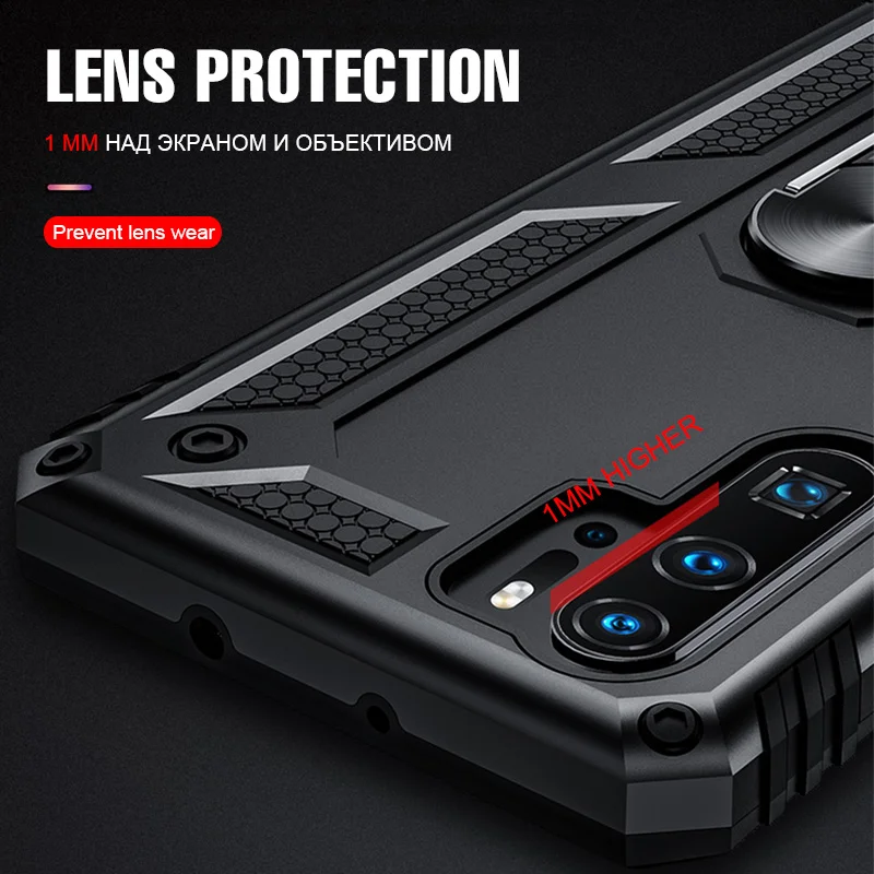 

Shockproof Armor Ring Stand Phone Case For Xiaomi POCO X3 Pro X3 NFC Phone Back Thicken Cover For Redmi Note 9 9S Pro