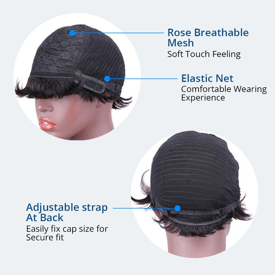 Парик в стиле ретро парик из человеческих волос короткие кудрявые волосы парики