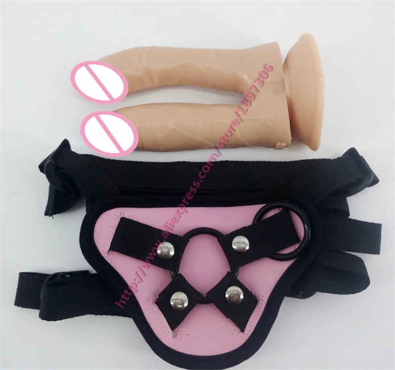 Новинка! Двухсторонний фаллоимитатор на ремешке для взрослых анальный секс 3