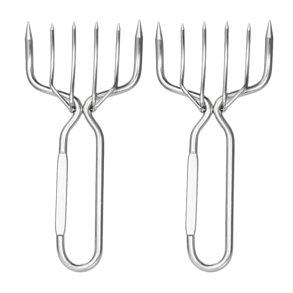 

Metal Meat Claws, 22x 11cm Stainless Steel Meat Forks , Best Meat Claws forChicken Bbq Accessories Grilling Bbq Tools 2pcs
