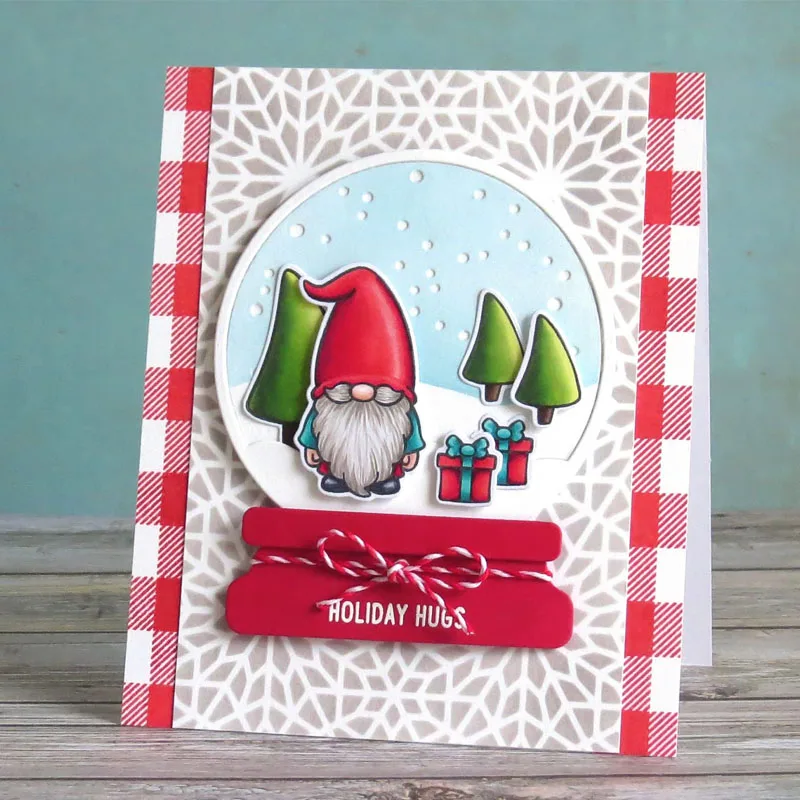 Santa Claus Clear Stamps &amp Metal Cutting Dies for Scrapbooking and Card Making Paper Craft 2019 New die cuts | Дом и сад