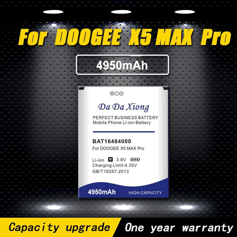 Высокое качество 4950 мАч BAT16484000 батарея Для DOOGEE X5 MAX Pro Телефон Батарея
