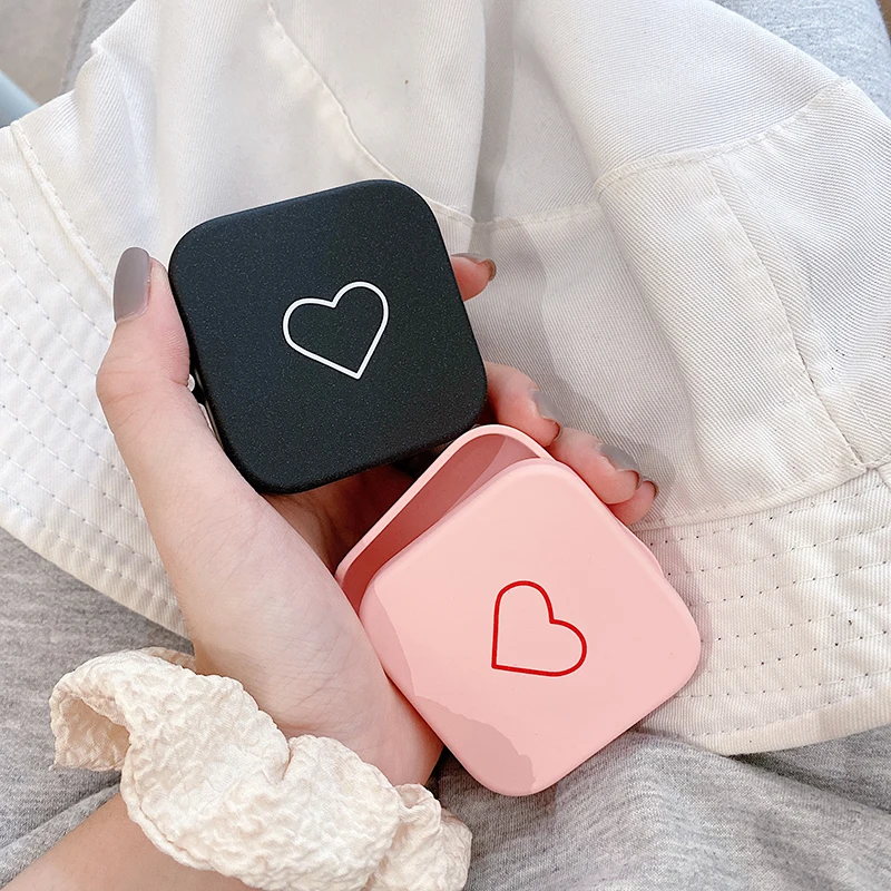 

Cute Contracted fashion Heart shape design headphone Cover For Xiaomi Air 2se PC Grind Arenaceous Hard Bluetooth Earpiece Case