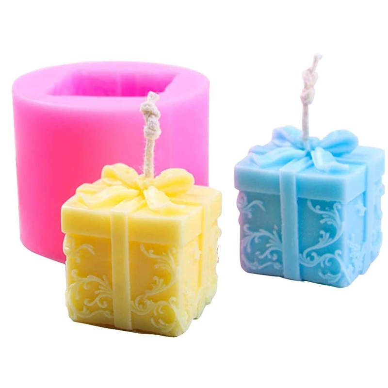 Силиконовые формы для рождественских свечей DIY с тиснением мыла конфет