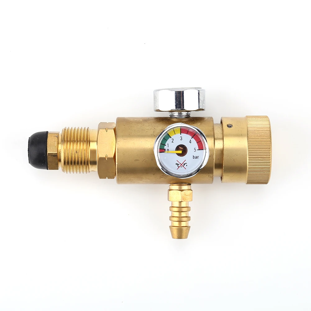 

0.01-1.6MPa Propane Gas Pressure Reducer Air Flow Regulator Valve Gauge Meter Adjustable Water Pressure Regulator Reducer